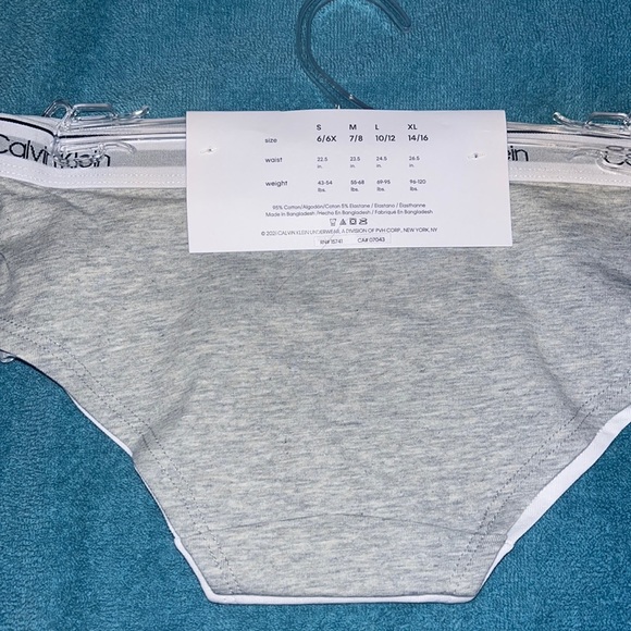 NWT kids calvin klein hipster underwear-2 pack - Picture 3 of 4